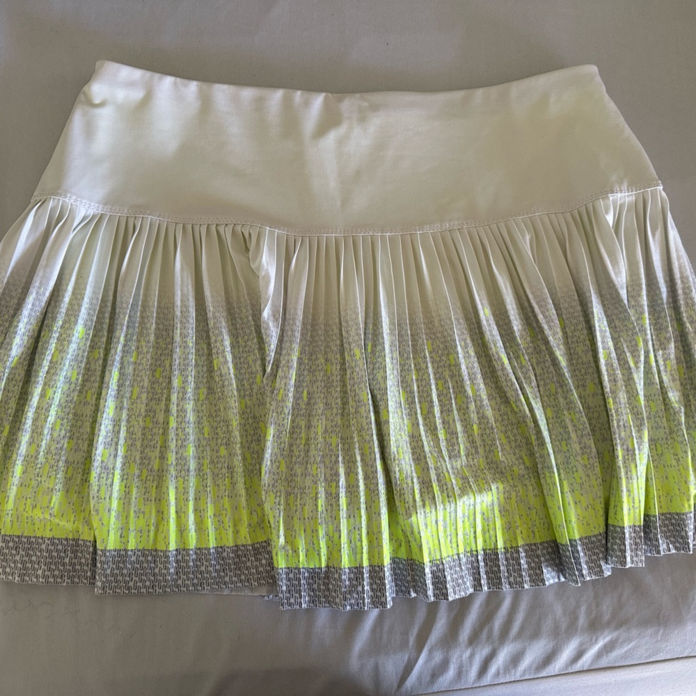 Lucky in Love Yellow and Green Bubble Mini Skirt